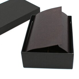 チョコレート用箱6個入 黒（ブラック）5個セット＠346グラシン紙 仕切り入り箱の中の色は茶色ですバレンタイン用・プレゼント用に最適