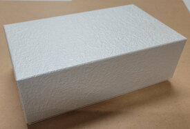 和風の白い箱小物入れ用箱紙製 ギフトボックス 箱白色 和柄