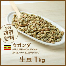 コーヒー生豆 1kg ウガンダ AFRICAN MOON JACKAL ルウェンゾリ 送料無料 大山珈琲