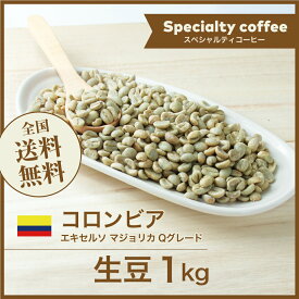 コーヒー生豆 1kg コロンビア エキセルソ マジョリカ Qグレード 送料無料 大山珈琲