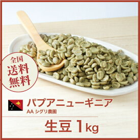 コーヒー生豆 1kg パプアニューギニア AA シグリ農園 送料無料 大山珈琲