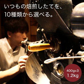 10種類のスペシャリティコーヒーから自由に3つ選べる1.2kgセット（各400g）コーヒー豆 珈琲豆 送料無料 受注焙煎