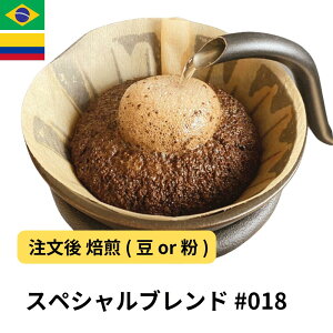 コーヒー豆 スペシャルブレンド(ブラジル & コロンビア) 受注焙煎 選べる焙煎度合い 送料無料 大山珈琲 珈琲 珈琲豆 コーヒー スペシャルティコーヒー 粉 400g 800g 1kg 2kg コーヒー粉 【DRIP TR