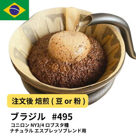 ブラジル コーヒー豆 コニロン NY3/4 ロブスタ種 ナチュラル エスプレッソブレンド用 大容量 業務用 生豆 ドリップバッグコーヒー ドリップコーヒー 水出しコーヒー #495