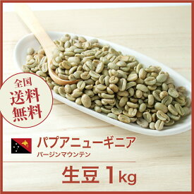 コーヒー生豆 1kg パプアニューギニア バージンマウンテン 送料無料 大山珈琲