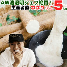 awキッチン スゴベジで注目！ 渡邊明シェフ 絶賛 ねばりっこ 3〜5本入り 5kg 長芋 長いも いも 芋 ながいも 鳥取 鳥取県産 野菜 お取り寄せグルメ 鳥取野菜 特産品 とろろ 送料無料