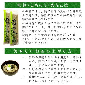 【送料無料】杜仲めん/200g×3パック/杜仲茶/杜仲/杜仲茶練りこみ麺/乾麺/ご自宅用に/メール便発送/秋田【同梱不可】【代引不可】【贈答不可】【日付指定不可】