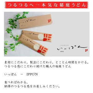 いっぽん4人前(つゆ入り)/箱入り/IPPO'N/稲庭うどん/秋田/こだわりのつるつる食感!/お土産/贈り物/父の日/のし対応可