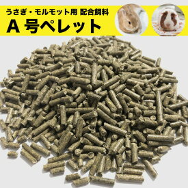 うさぎ モルモット専用配合飼料 A号ペレット 1kg　アルファルファ ペレット ウサギ モルモット 小動物【HTF】