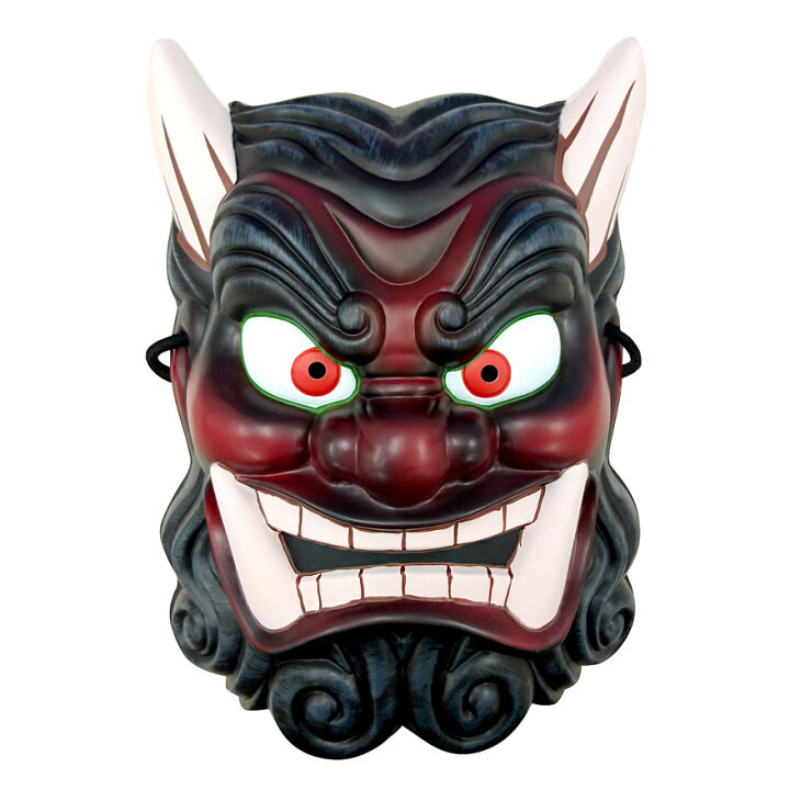 楽天市場】【民芸品お面】 鬼面（赤） きめんお面 ※個包装なし  