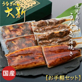 【お手軽セット】 うなぎ 国産 ギフト プレゼント 鰻 ハーフカット きざみ 肝串 土用の丑 鹿児島県産 タレ 山椒付き うなぎ蒲焼き 贈物 真空パック お中元 お歳暮 内祝い お祝い 丑の日 指宿 ウナギ 蒲焼