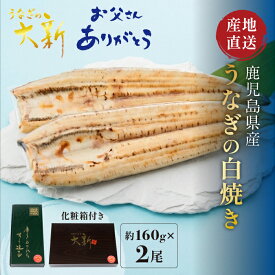 【白焼き 2尾】 うなぎ 国産 ギフト プレゼント 鰻 白焼き 土用の丑 鹿児島県産 贈物 真空パック お中元 お歳暮 内祝い お祝い 丑の日 指宿 ウナギ
