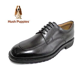 靴 ハッシュパピー Hush Puppies メンズ ビジネスシューズ Uモカ レースアップ M-0248 ブラック フォーマル 就活 冠婚葬祭