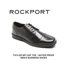 ロックポート ROCKPORT メンズ ビジネスシューズ テイラー ウォータープルーフ キャップ トゥ CI0822 ブラック ストレートチップ 防水