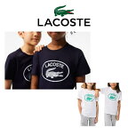 ラコステ LACOSTE キッズ Tシャツ オーバルクロック Tシャツ ネイビー ホワイト TJ9732-10 TJ9732L-001 日本正規品