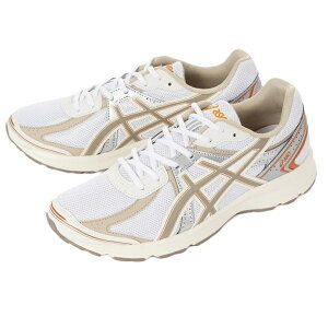 アシックス asics メンズ スニーカー JOG 100S 1203A684-101 WHITE/GREIGE ホワイト/グレージュ
