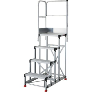 �g���X�R���R �y�ʓr�����z TRUSCO �A���~����Ɨp���� 4�i ����1.2m �V���@600×400 �i��300mm �V�����肷��t�� TSF-4612-TL300 [1-552-0392]