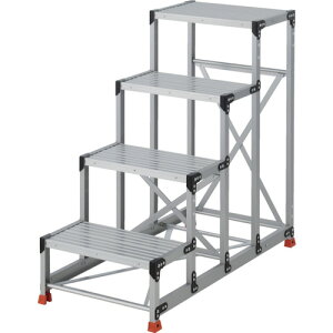 �g���X�R���R �y�ʓr�����z TRUSCO ��Ɨp���� 4�i �X�e�b�v���s300 ����1.2m �V��600X400 TSF-463012 [1-258-0872]