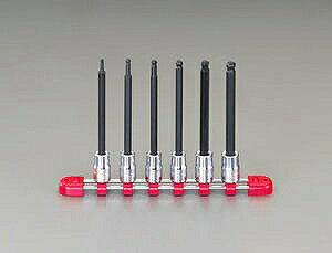 �G�X�R ESCO �y�l��s�z 3/8�hDR/1/8�h-5/16�h/7�g Ball-Hex�r�b�g�\�P�b�g EA618PV-1 [2-5568219]