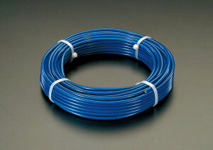 �G�X�R ESCO �y�l��s�z 5/ 7mmx100m/6x19 ���C���[���[�v�i�X�`�[�����EPVC�R�[�g�j EA628SM-500 [2-5802917]