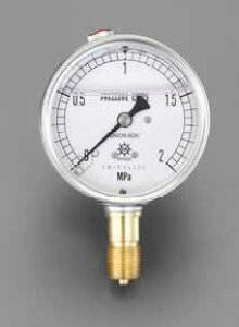 �G�X�R ESCO �y�l��s�z 100mm/0-2.0MPa ���͌v�i�O���Z�������j EA729GF-20 [2-0640269]