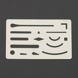 エスコ ESCO 【個人宅不可】 93x60mm 字消し板（ステンレス製） EA736MB-1 [2-1573181]