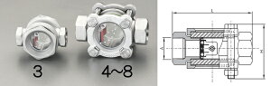 �G�X�R ESCO �y�l��s�z Rc3/4�h�m�t���b�p�[���n�T�C�g�O���X�i�X�e�����X���j EA469SD-6 [2-5575224]