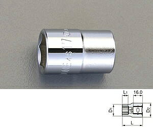 �G�X�R ESCO �y�l��s�z 1/2�hDRx22mm �\�P�b�g EA618KK-22 [2-5586213]