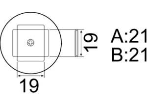 ���� �n�b�R�[ A1136B �m�Y��/PLCC 20X20MM A1136B [7-514883]