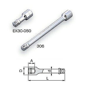 �g�l TONE �G�N�X�e���V�����o�[ 3/8 75MM #305 [30-158021]
