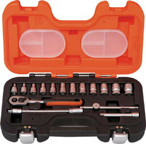 �o�[�R BAHCO �C���`�\�P�b�g�Z�b�g 1/4 �����p6.35mm S160AF [116-1-437-1321]