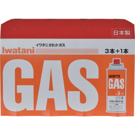 岩谷産業 IWATANI 【Z】イワタニ カセットガスボンベ 4本パック CB-250-OR-4P [1203-0898334]