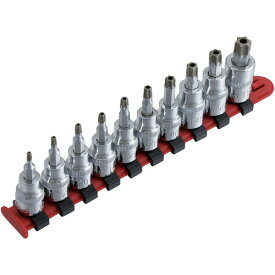 スエカゲツール SEK Pro-Auto 3/8”DR.ダイヤモンドチップスペシャルビットソケットセット P-DTBST10S [1431-0618335]