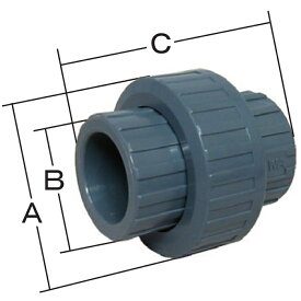 岩崎製作所 IWA ユニオンジョイント 差込式 40A（1 1／2） PVC 49UNIS40P [1480-00001194]