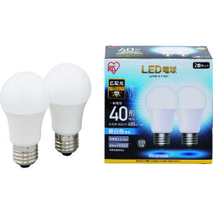 �A�C���X�I�[���} IRIS LED�d�� E26 �L�z�� 40�`���� �����F 2�Z�b�g LDA4N-G-4T52P [155-300322]