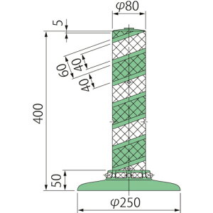 �O���[���N���X �y�ʓr�����z �y�l��s�z �|�X�g�R�[���S�ʔ���LATR-40-250-M 6300029559 [1560-6366969]