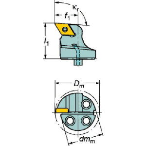 �T���h�r�b�N SANDVIK �R���^�[��SL �R���^�[��107�p�J�b�e�B���O�w�b�h�i410�j 570-SDUCR-25-07-DX [1572-0050202]