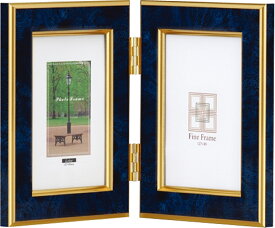 ナカバヤシ 樹脂製フォトフレーム/L縦2面/ブルー/V フ-TP-151-B/V [274-834038]