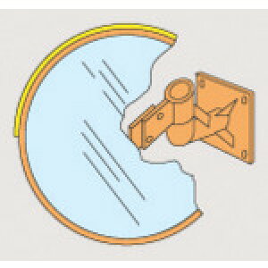 ���{�Ώ\���� �y�ʓr�����z �y�l��s�z �J�[�u�~���[�i�ی^2�ʋ��j �Ǌ�SW100 1000mm���a �ǖʋ���t �X�e�����X�� 277200 [279-019930]