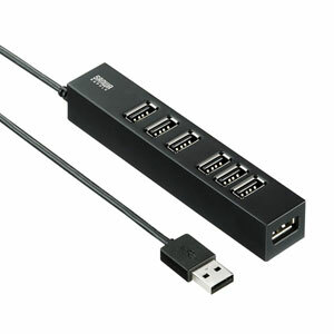 サンワサプライ USB2.0ハブ（7ポート） USB-2H701BKN [F040323] - OA