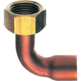 三栄水栓 SANEI ナット付銅管エルボ T56-2-20X15.88 [669-779497]