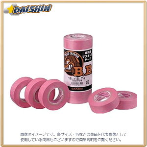 �J������H�� �J���� �}�X�L���O�e�[�v�ԗ��h���p ��12mm×����18m �s���N BIGBOSSJAN-12 [933-187456]