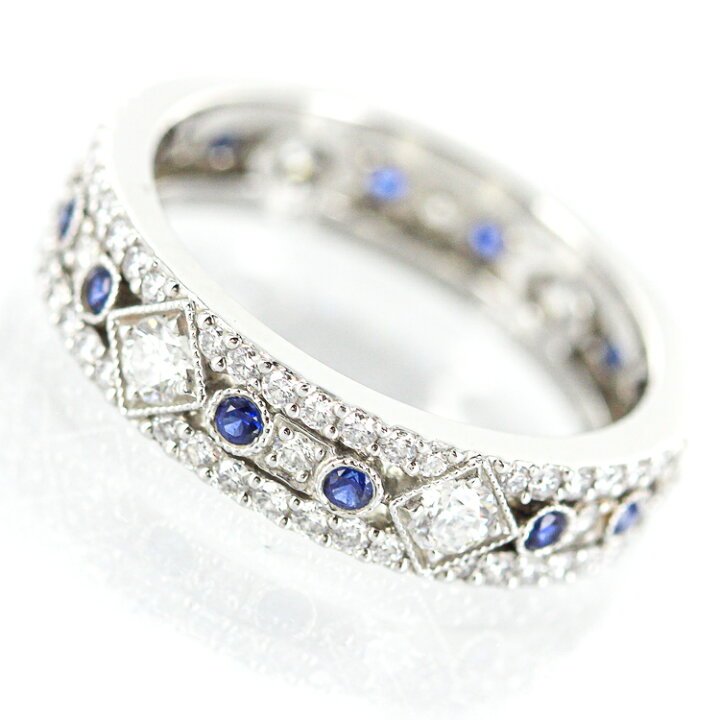 楽天市場】【中古】ティファニー ダイヤモンド サファイヤ リング フル  