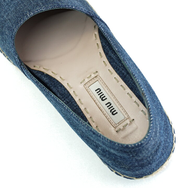 楽天市場】【良品】 miumiu ミュウミュウ レディースシューズ デニム  