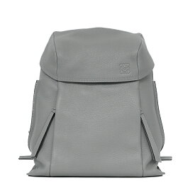 LOEWE Tバックパック リュックサック アナグラム 316.41.P32 レザー グレー ブランドバッグ 5536914j【中古】