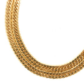 【美品】喜平 ダブル 6面 ネックレス ペンダント 50cm 50.3g メンズ レディースアクセサリー K18 750 検定マーク有り ゴールド 18金 キヘイ 5528978j 【中古】