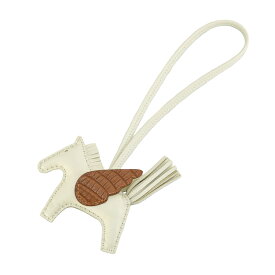 【未使用品】HERMES バッグチャーム ロデオ PM ペガサス タッチ アニョーミロ アリゲーターマット クロコダイル クレ ゴールド W刻 バッグ用アクセサリー ブランド小物 5576615j【中古】