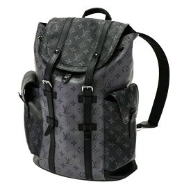 ルイ・ヴィトン LOUIS VUITTON モノグラムエクリプス クリストファー MM グレー ブラック M45419 メンズ リュック・デイパック ブランドバッグ 5512424J【中古】