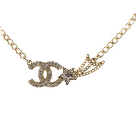 【極美品】シャネル CHANEL ネックレス ペンダント ココマーク ラインストーン スター ゴールド メタル ブランドアクセサリー 5614880m【中古】