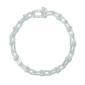 【美品】TIFFANY＆Co. ハードウェア スモールリンク ブレスレット スターリングシルバー SV925 24コマ 60153084 ブランドアクセサリー 5653494m【中古】